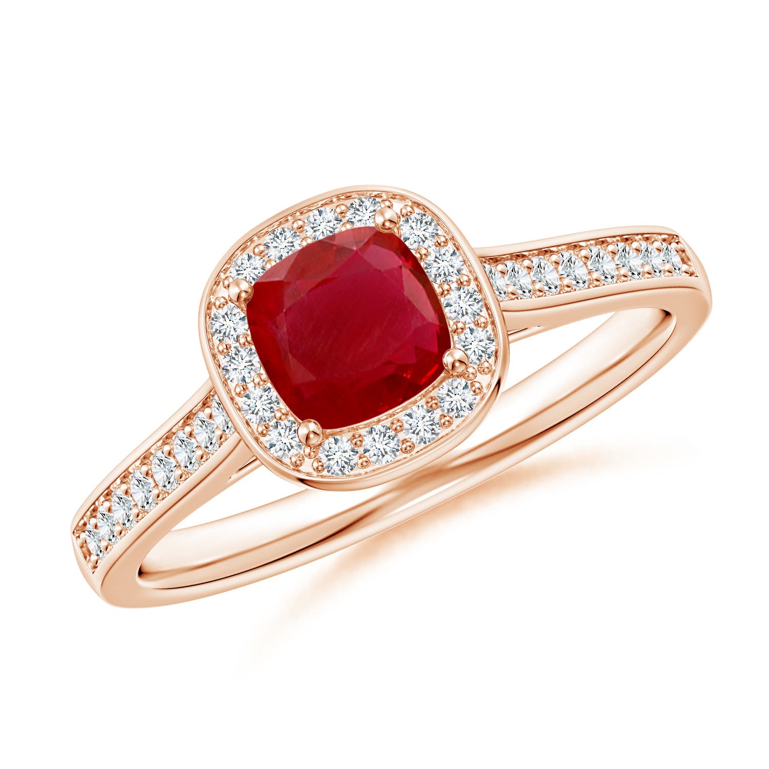 AA - Ruby / 0.81 CT / 14 KT Rose Gold