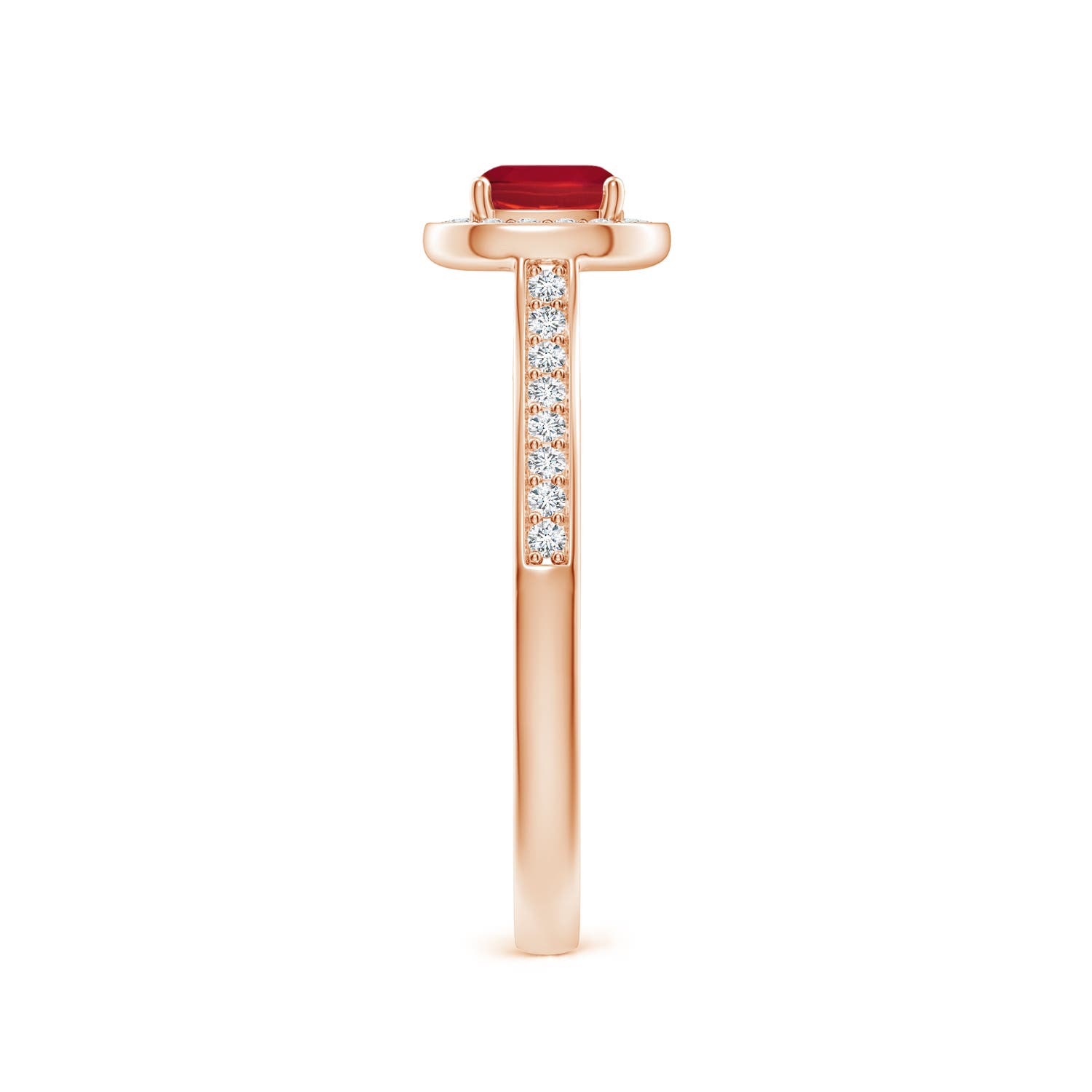 AA - Ruby / 0.81 CT / 14 KT Rose Gold