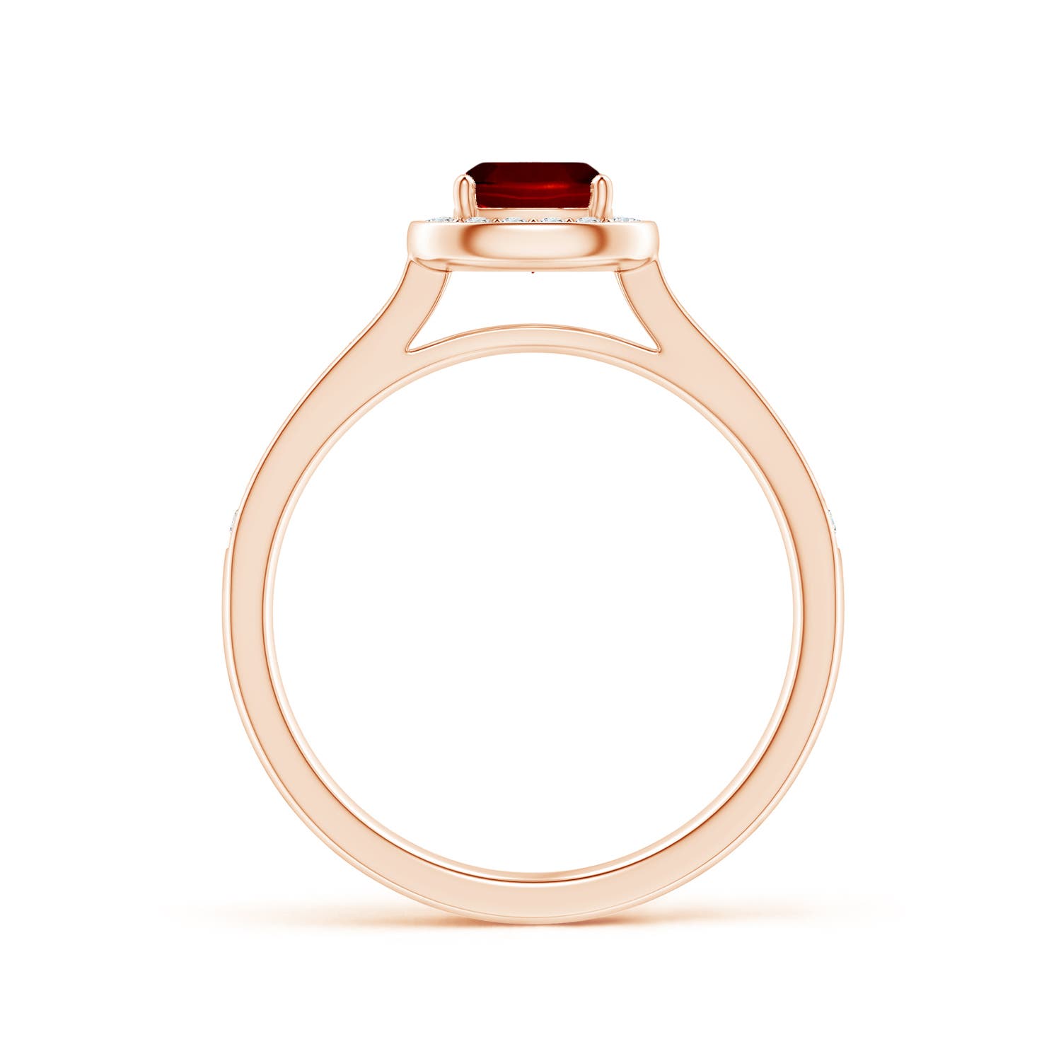 AAAA - Ruby / 0.81 CT / 14 KT Rose Gold