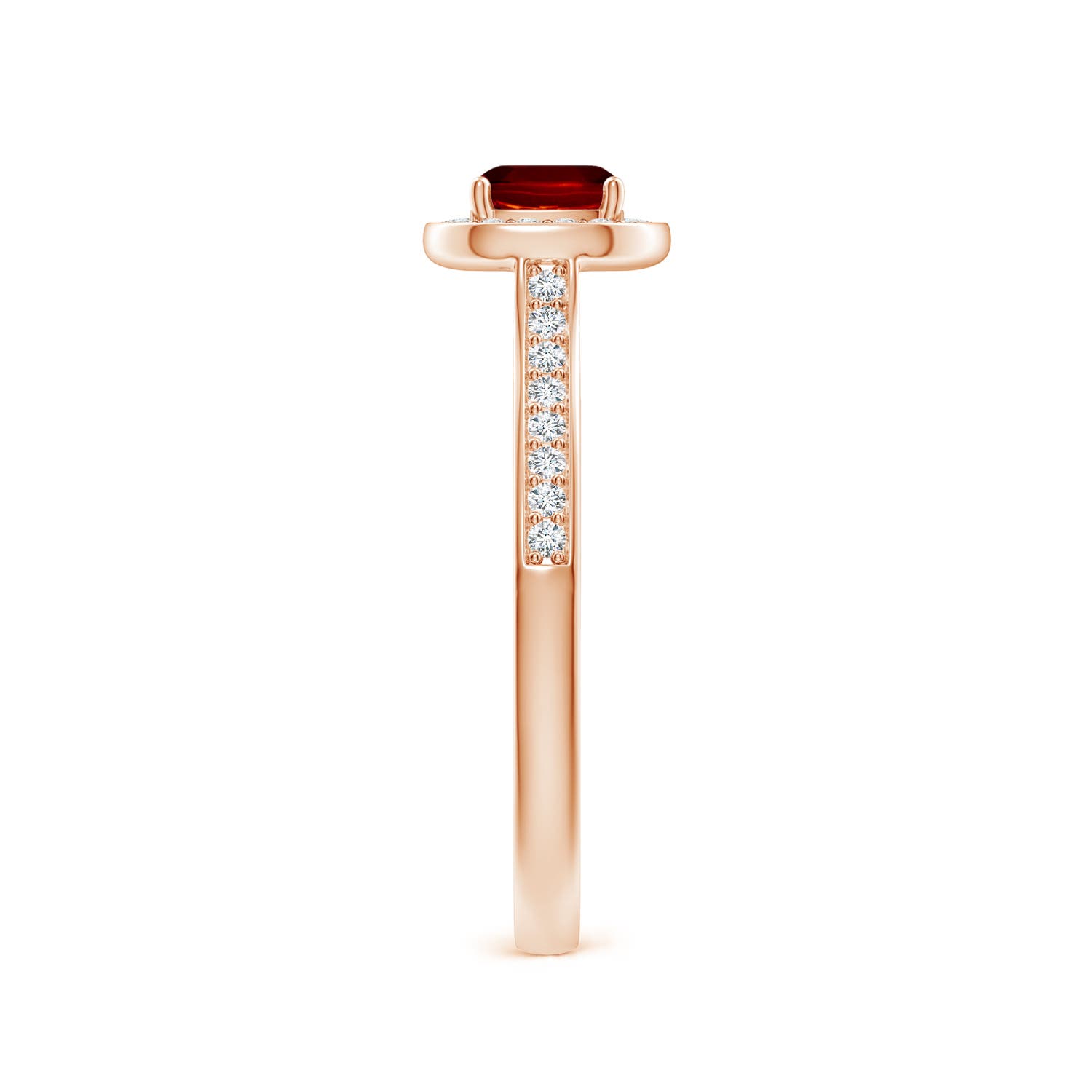 AAAA - Ruby / 0.81 CT / 14 KT Rose Gold