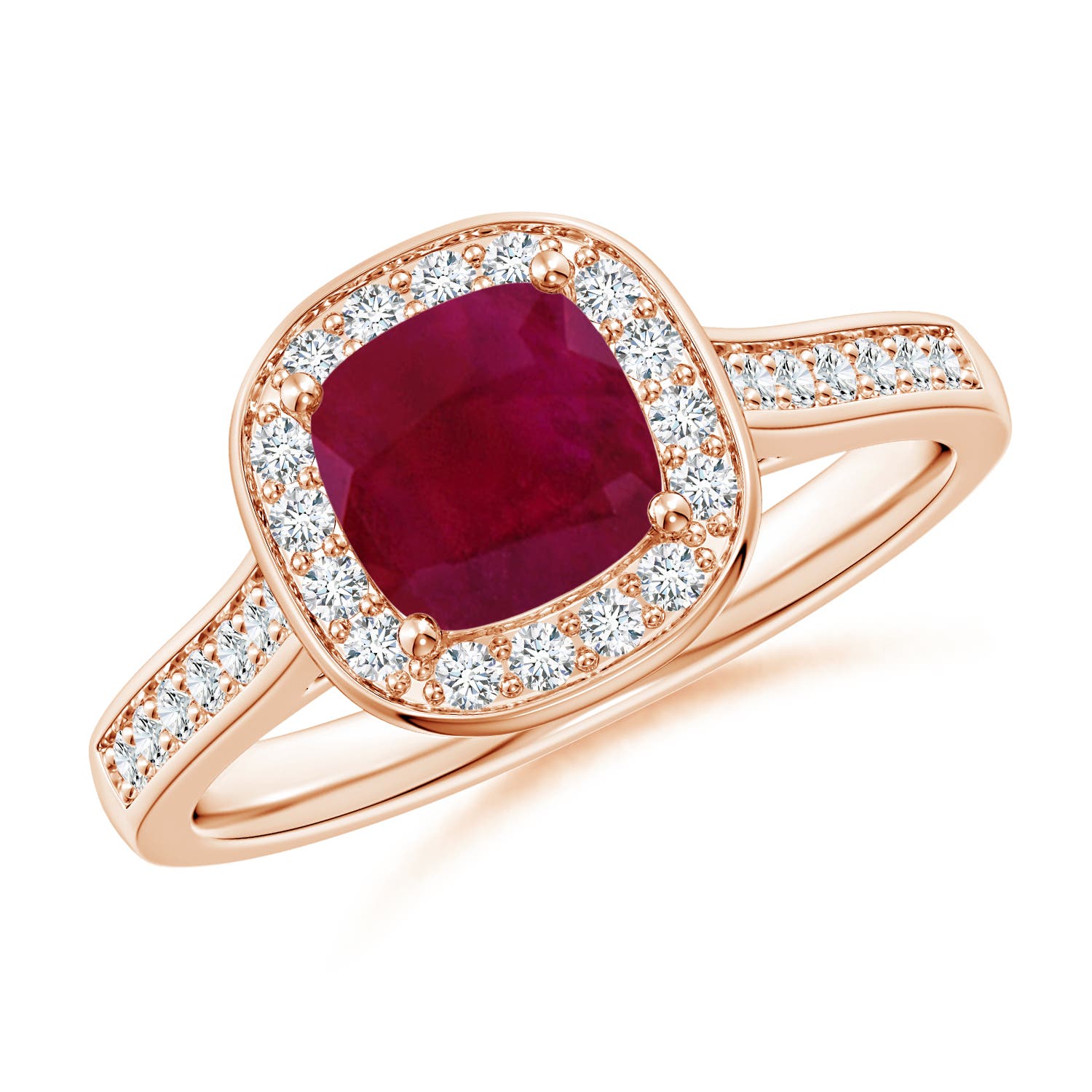 A - Ruby / 1.23 CT / 14 KT Rose Gold