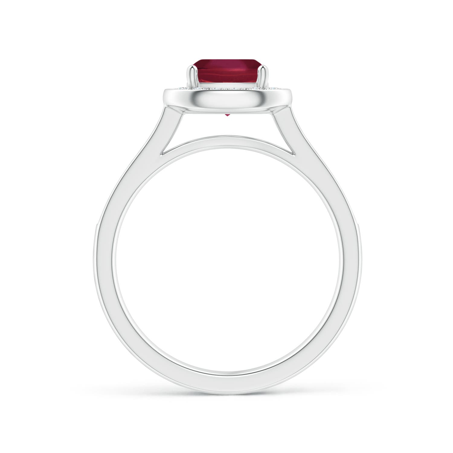 A - Ruby / 1.23 CT / 14 KT White Gold