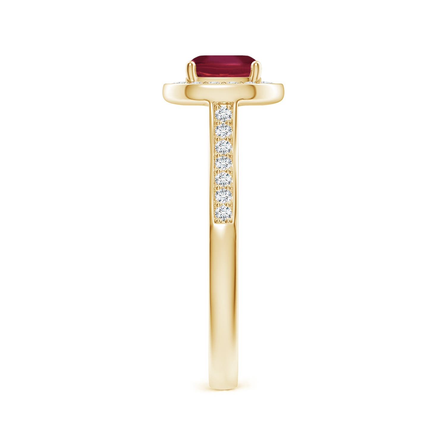 A - Ruby / 1.23 CT / 14 KT Yellow Gold