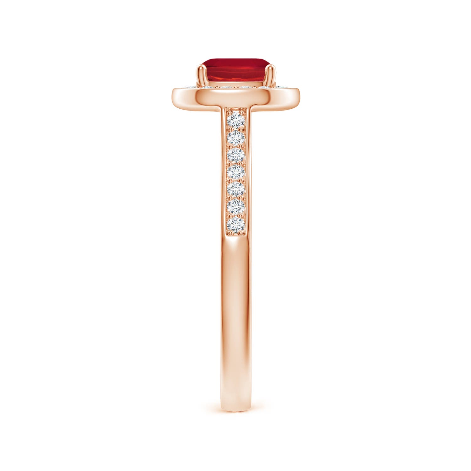 AA - Ruby / 1.23 CT / 14 KT Rose Gold