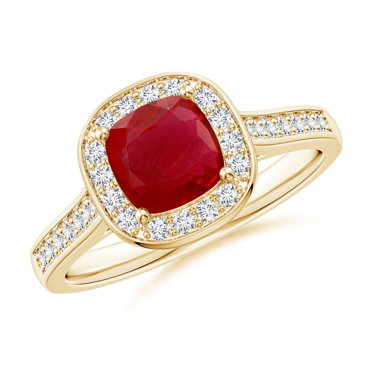 AA - Ruby / 1.23 CT / 14 KT Yellow Gold