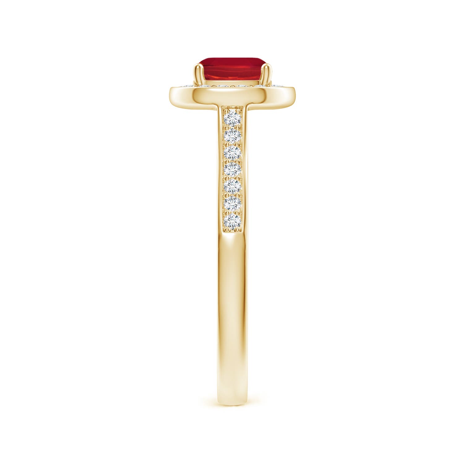 AA - Ruby / 1.23 CT / 14 KT Yellow Gold