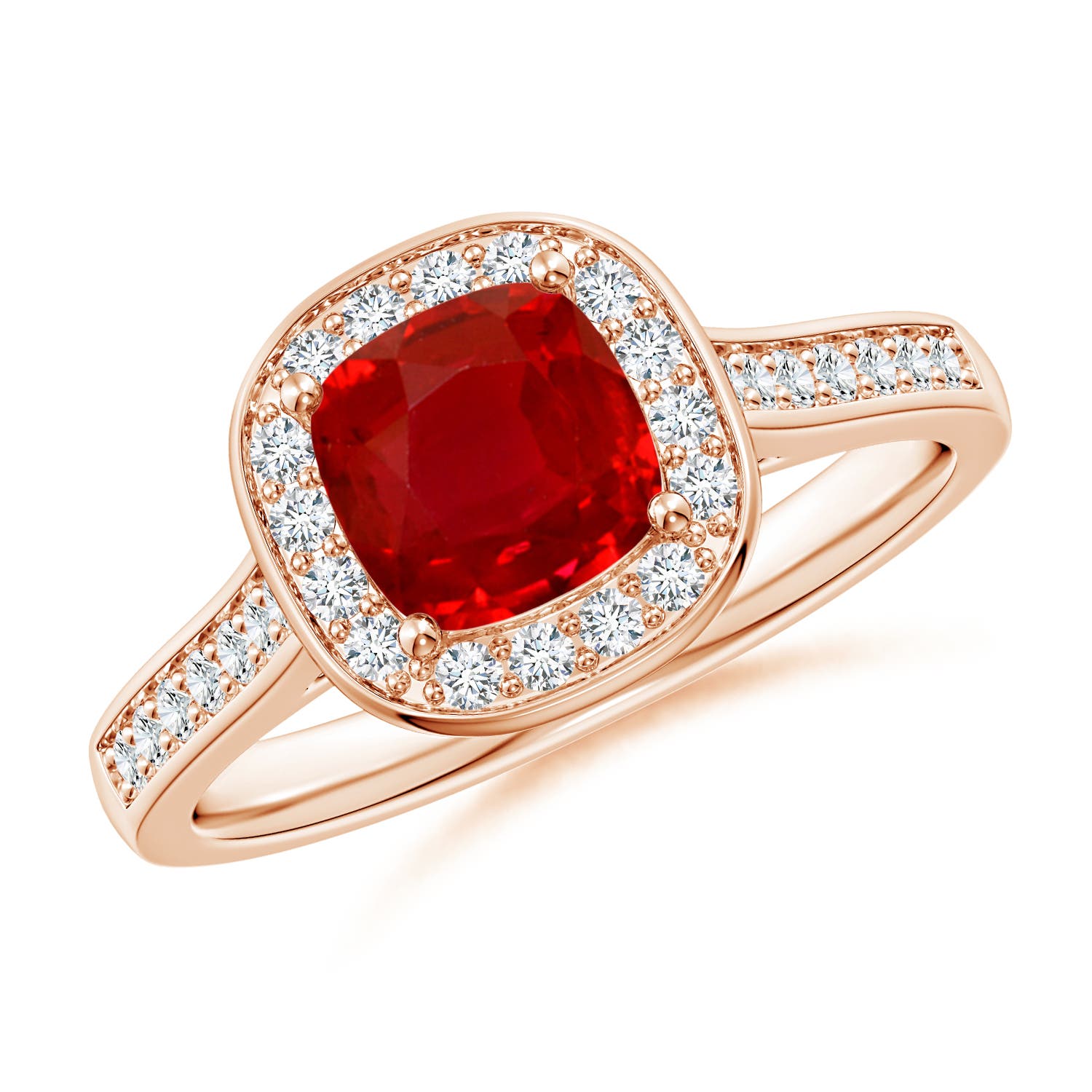 AAA - Ruby / 1.23 CT / 14 KT Rose Gold