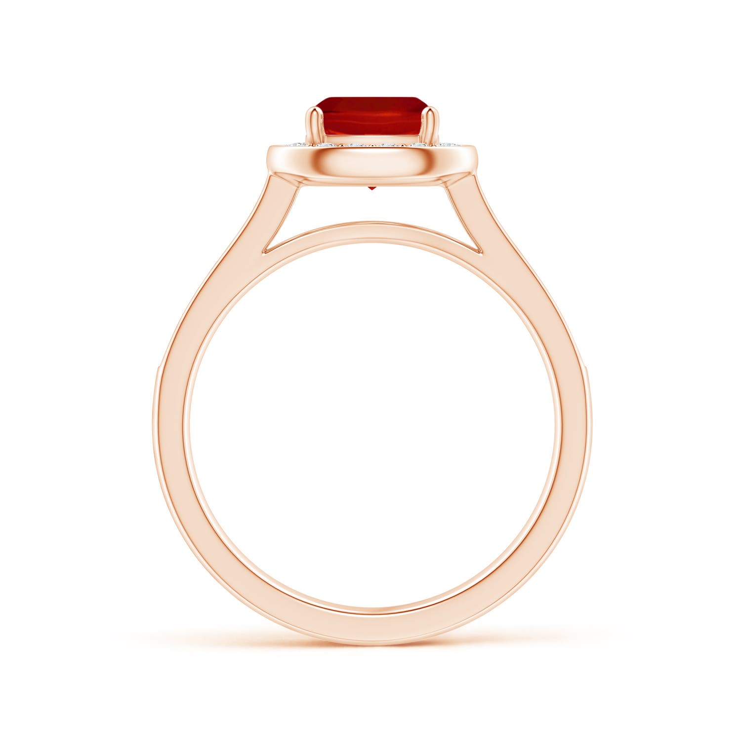 AAA - Ruby / 1.23 CT / 14 KT Rose Gold