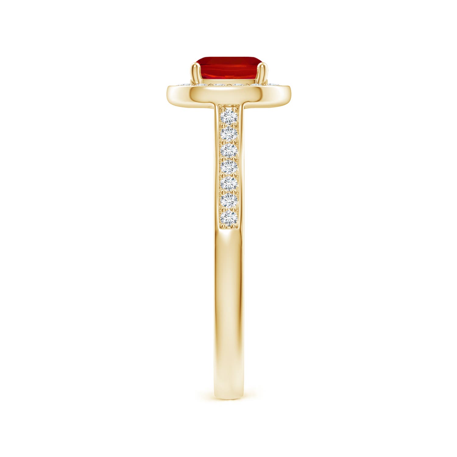 AAA - Ruby / 1.23 CT / 14 KT Yellow Gold