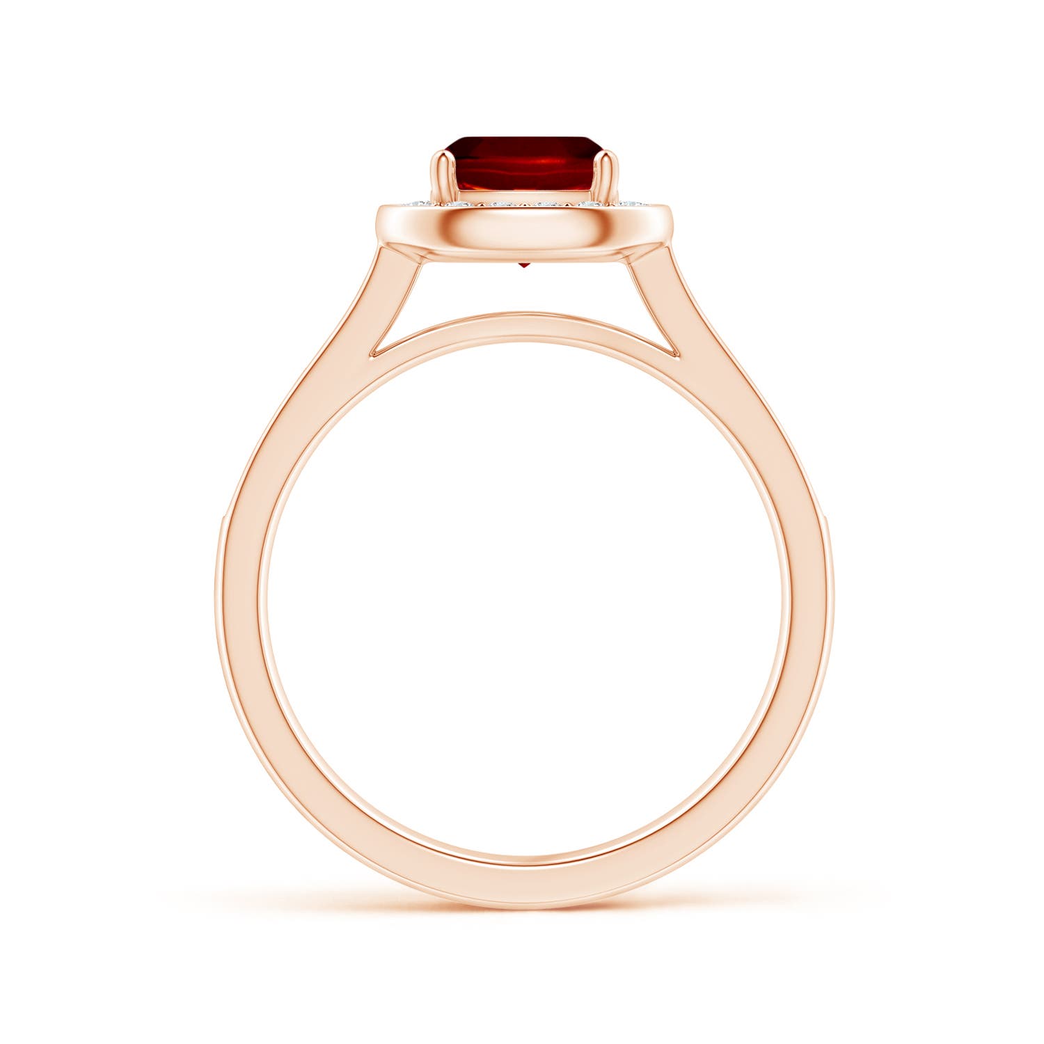 AAAA - Ruby / 1.23 CT / 14 KT Rose Gold