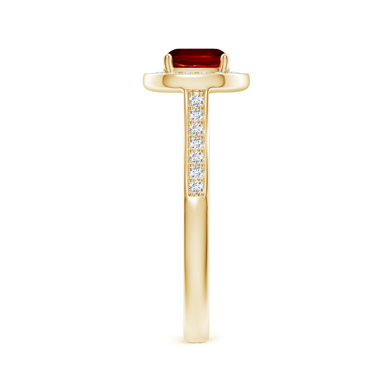 AAAA - Ruby / 1.23 CT / 14 KT Yellow Gold