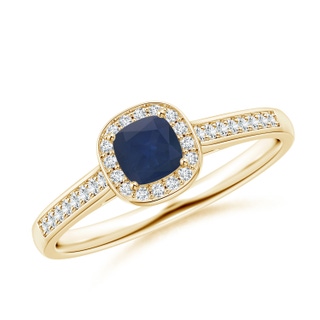 Cushion A Blue Sapphire