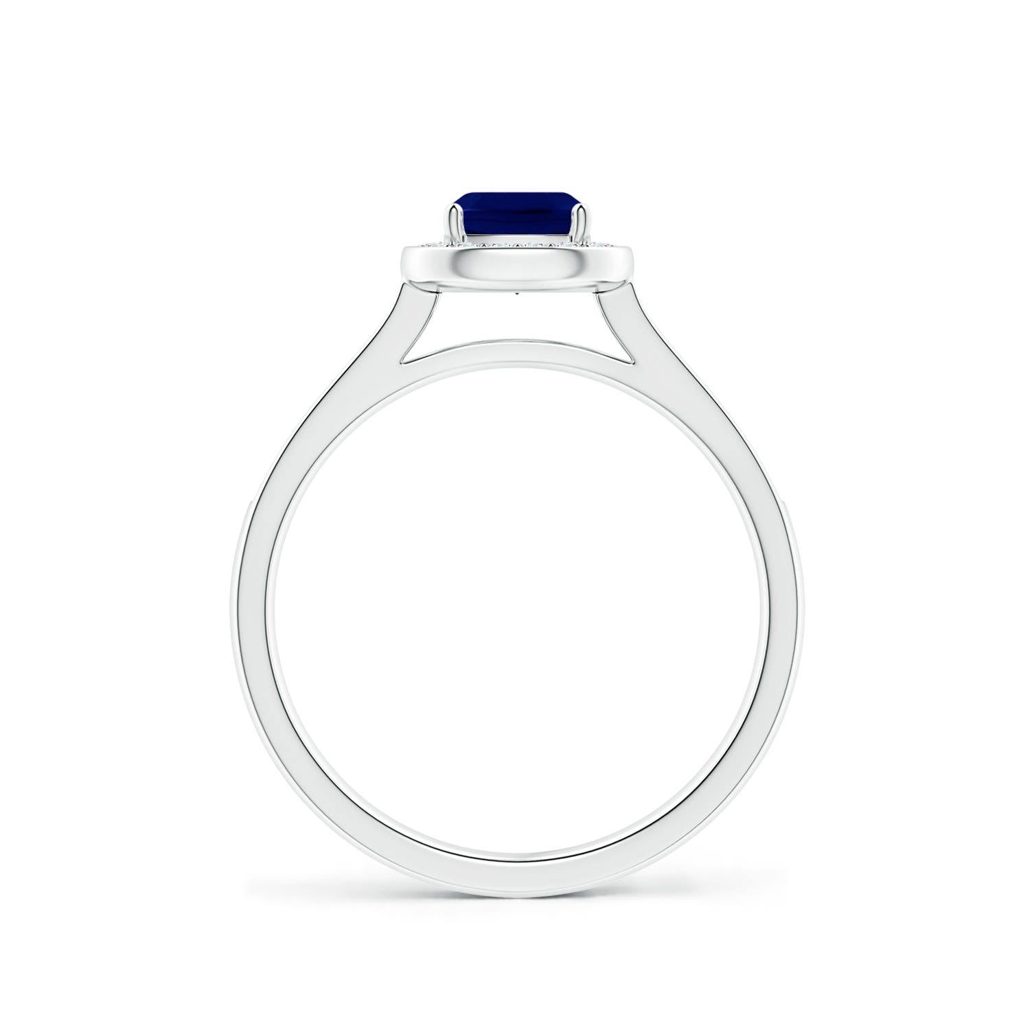 AA - Blue Sapphire / 0.78 CT / 14 KT White Gold