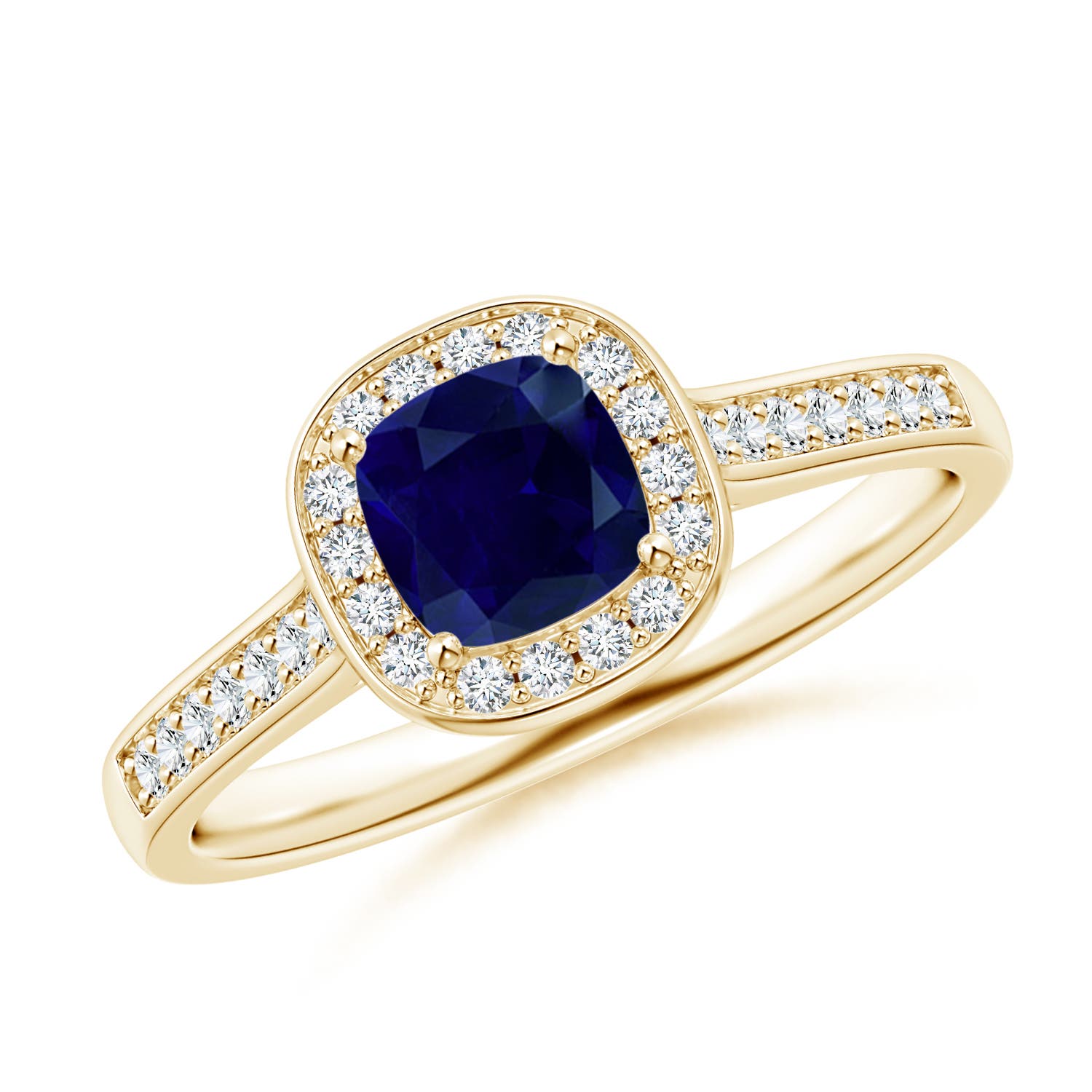 AA - Blue Sapphire / 0.78 CT / 14 KT Yellow Gold