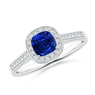Cushion AAAA Blue Sapphire