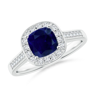Cushion AA Blue Sapphire