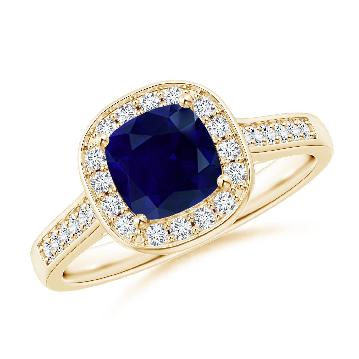 AA - Blue Sapphire / 1.28 CT / 14 KT Yellow Gold