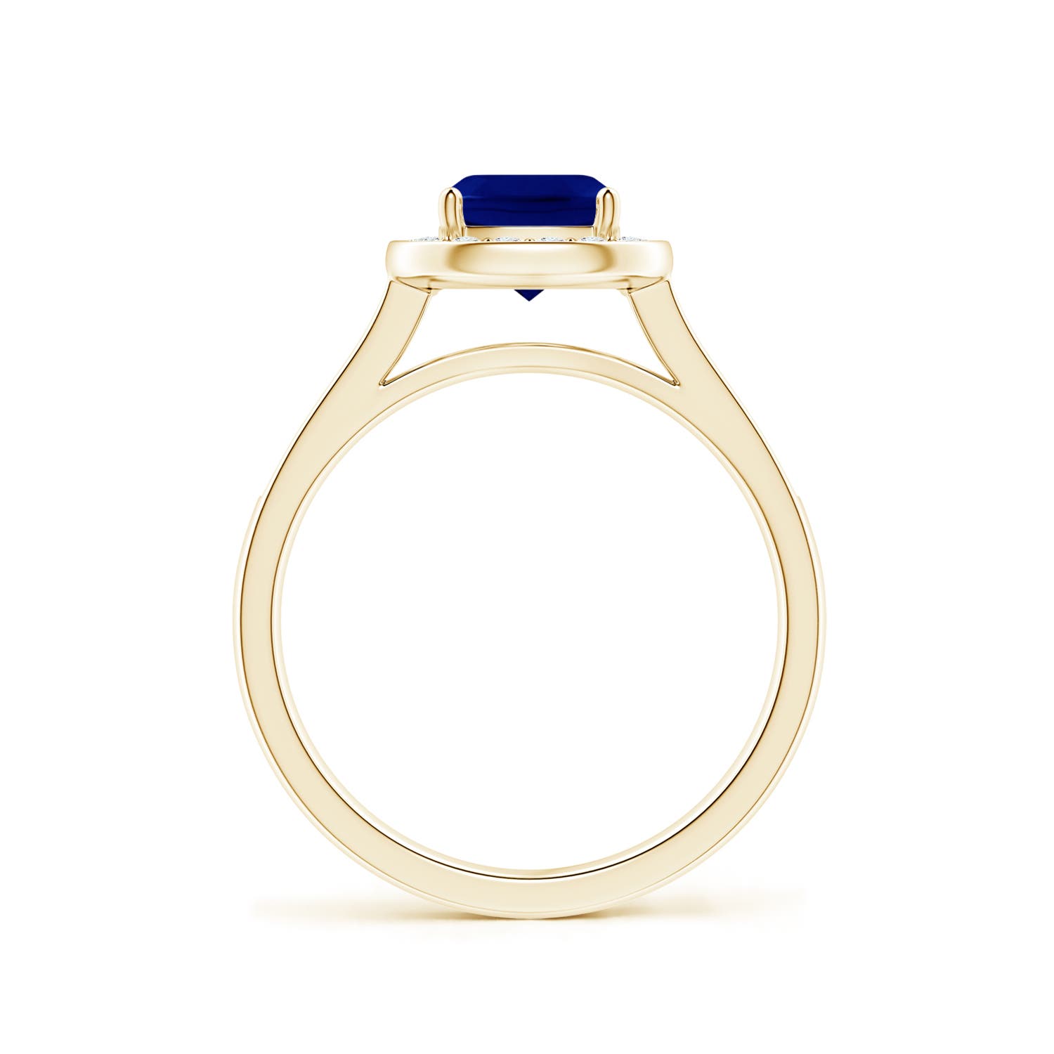 AAA - Blue Sapphire / 1.28 CT / 14 KT Yellow Gold