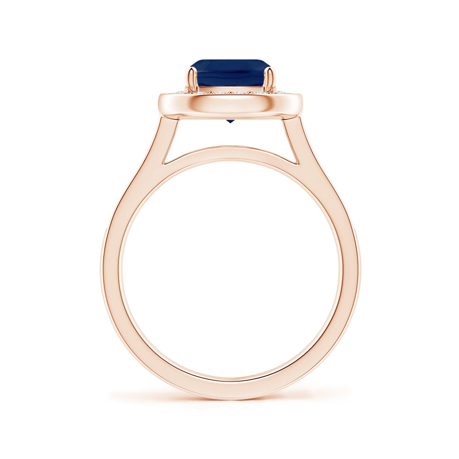 A - Blue Sapphire / 1.99 CT / 14 KT Rose Gold