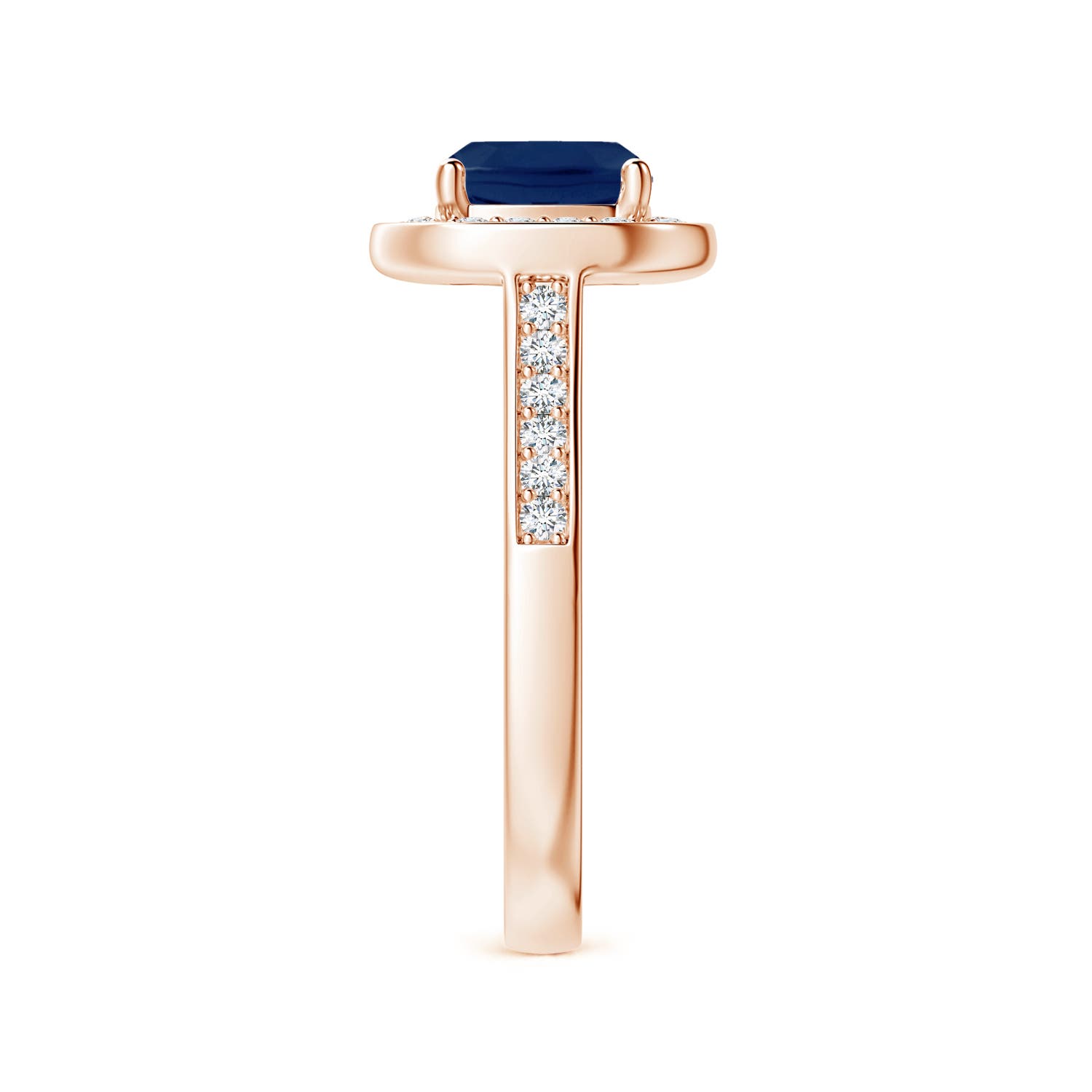 A - Blue Sapphire / 1.99 CT / 14 KT Rose Gold