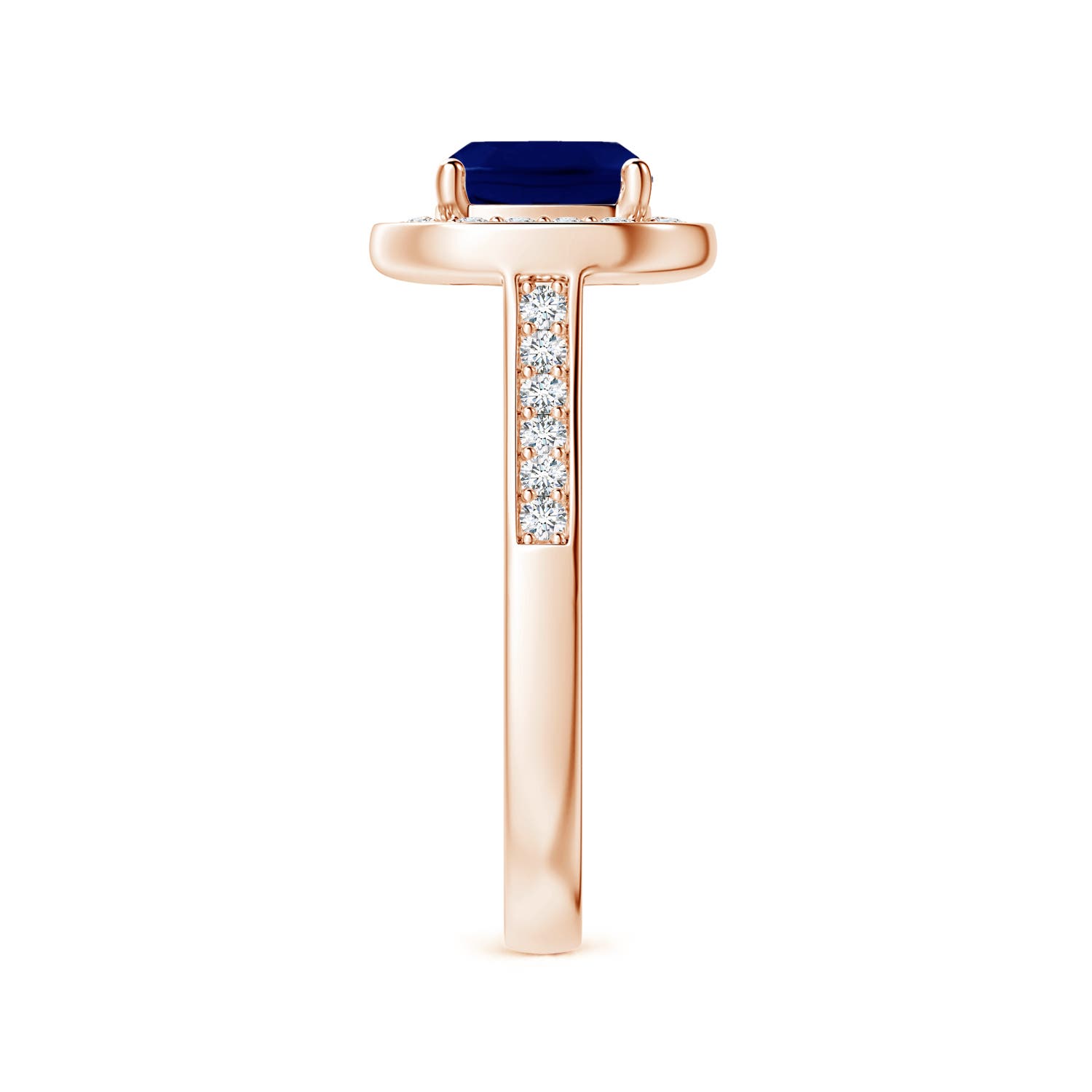 AA - Blue Sapphire / 1.99 CT / 14 KT Rose Gold