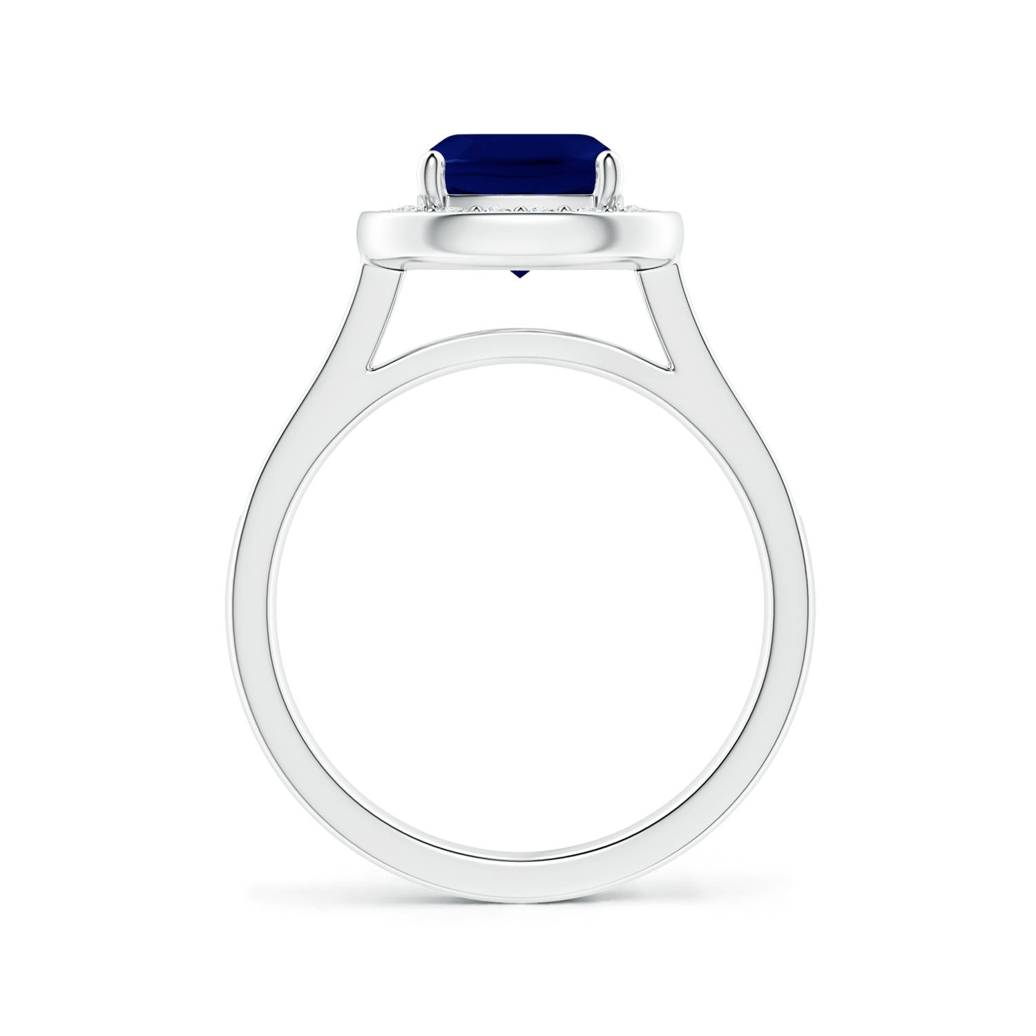 AA - Blue Sapphire / 1.99 CT / 14 KT White Gold