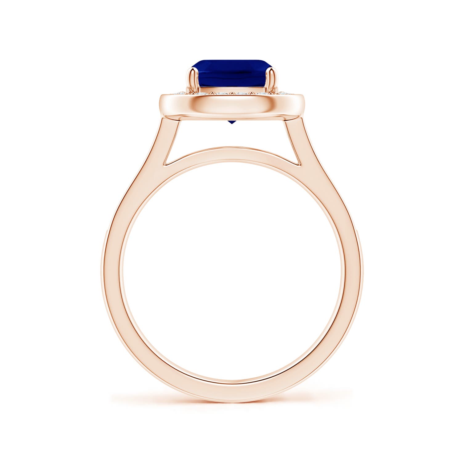 AAA - Blue Sapphire / 1.99 CT / 14 KT Rose Gold