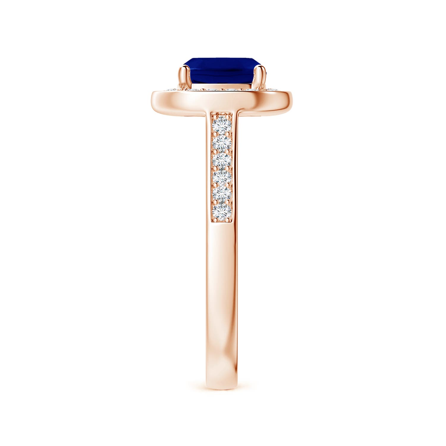 AAA - Blue Sapphire / 1.99 CT / 14 KT Rose Gold