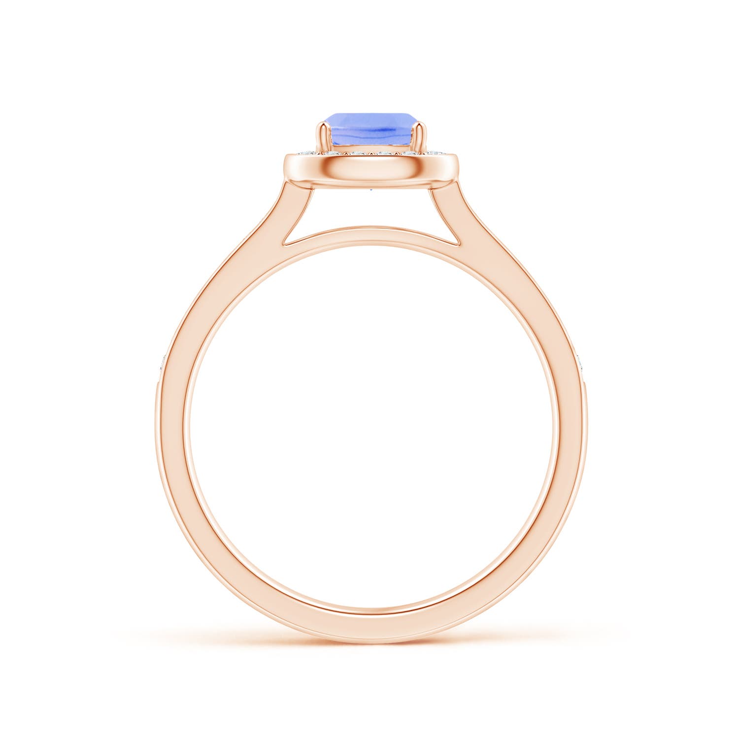 A - Tanzanite / 1.01 CT / 14 KT Rose Gold