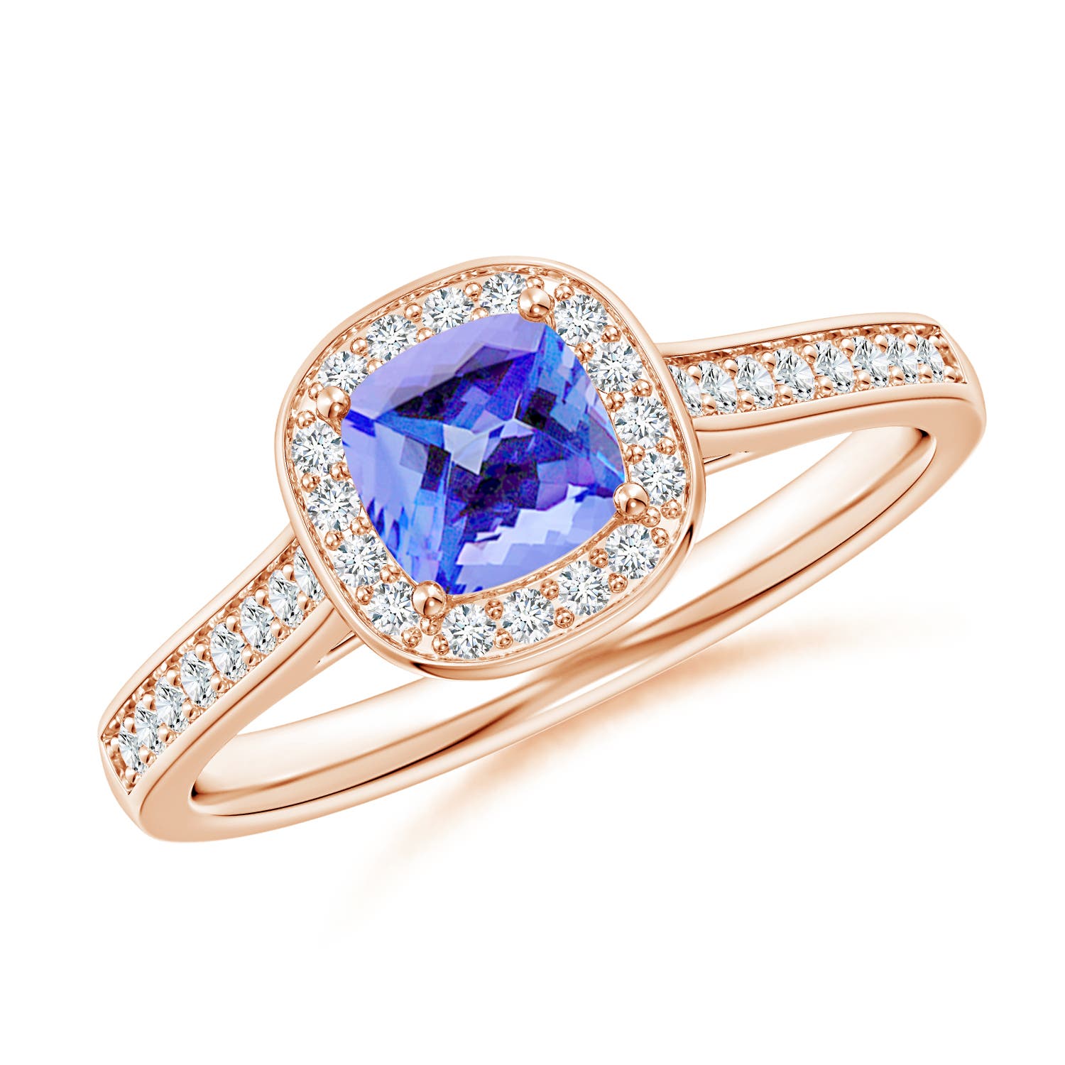 AA - Tanzanite / 1.01 CT / 14 KT Rose Gold