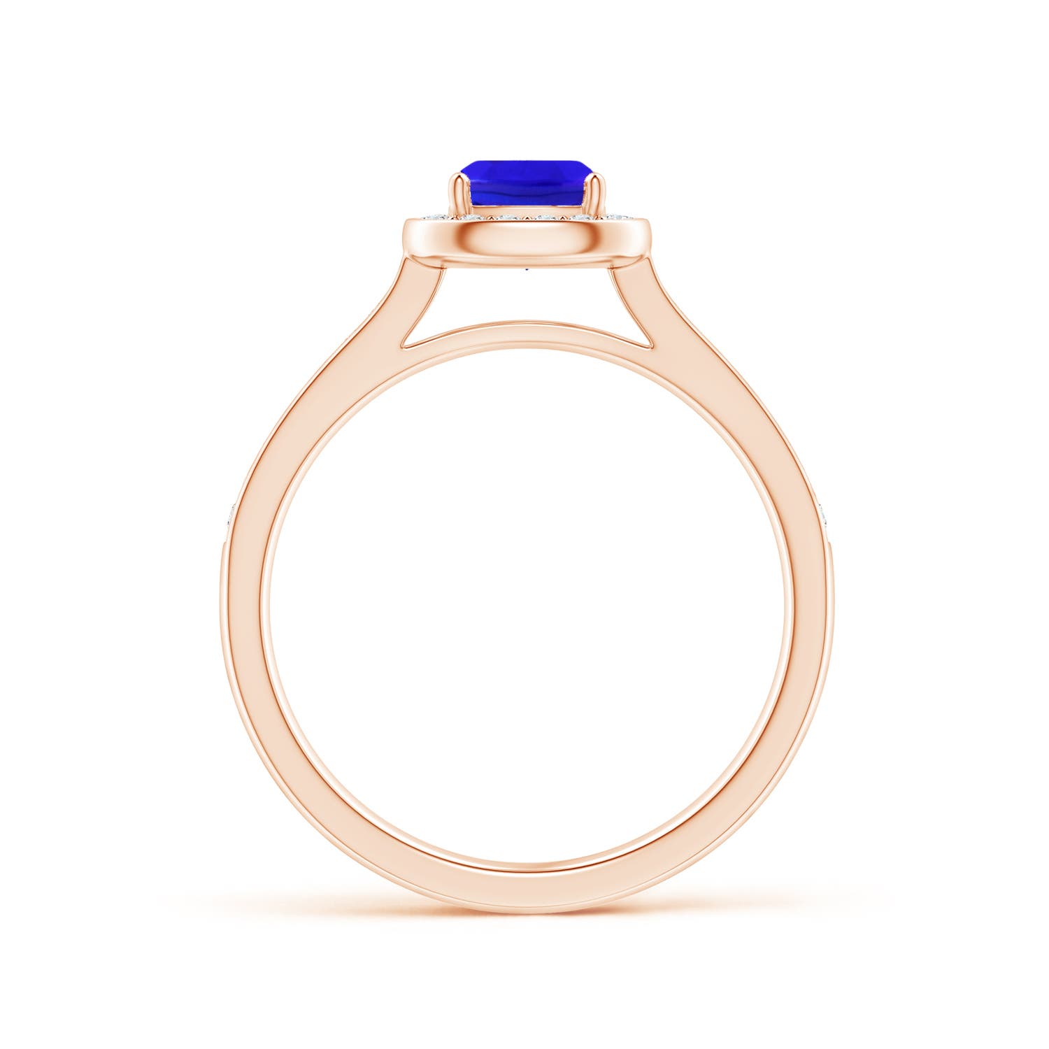 AAA - Tanzanite / 1.01 CT / 14 KT Rose Gold