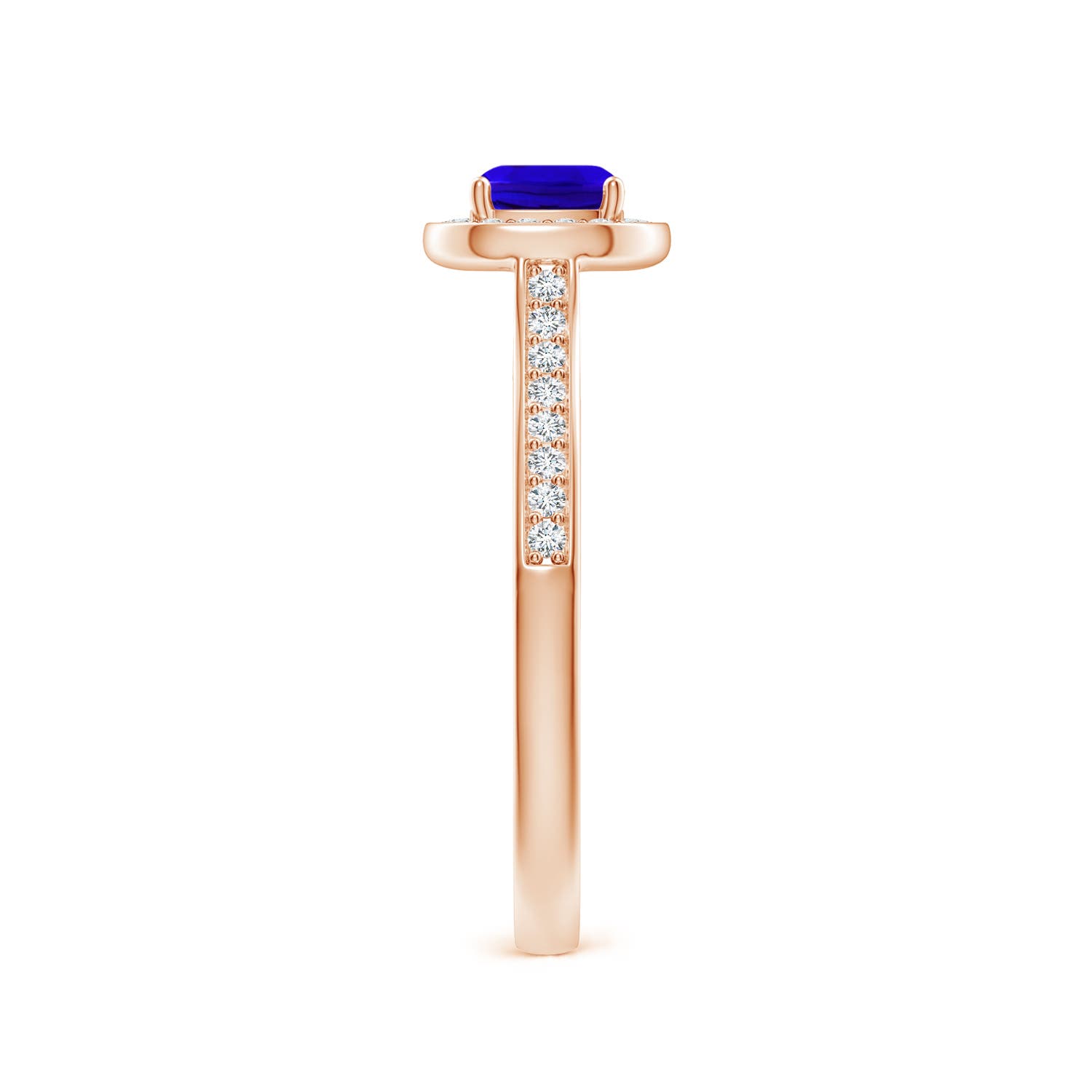 AAAA - Tanzanite / 1.01 CT / 14 KT Rose Gold