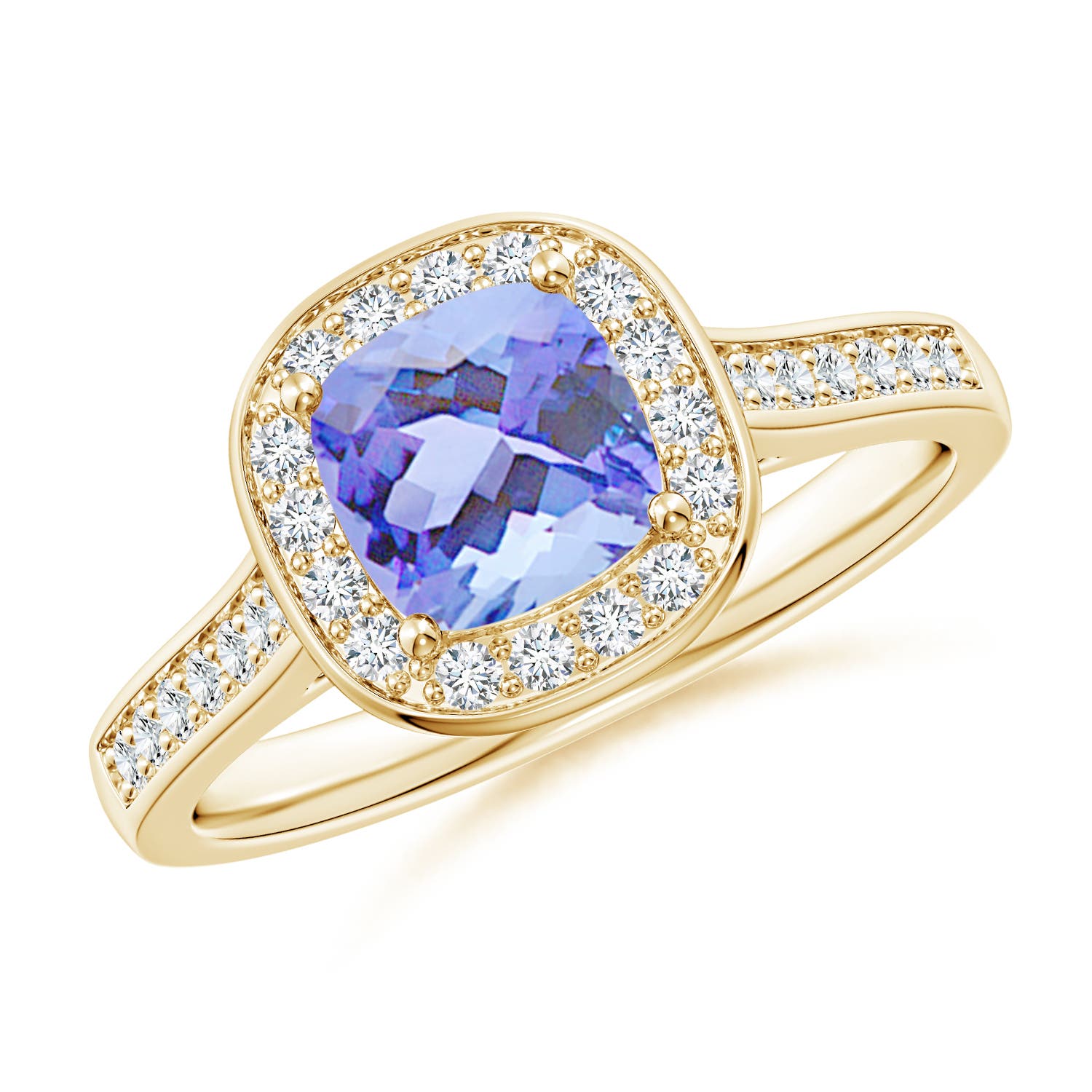 A - Tanzanite / 1.33 CT / 14 KT Yellow Gold