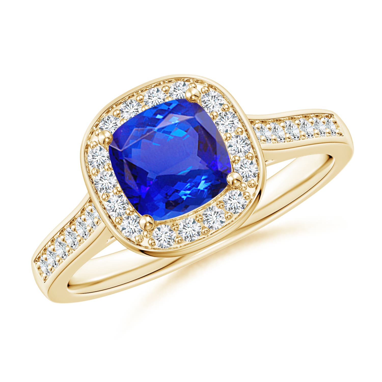 AAA - Tanzanite / 1.33 CT / 14 KT Yellow Gold