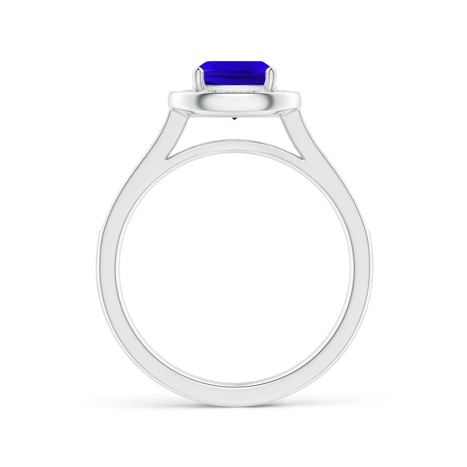 AAAA - Tanzanite / 1.33 CT / 14 KT White Gold