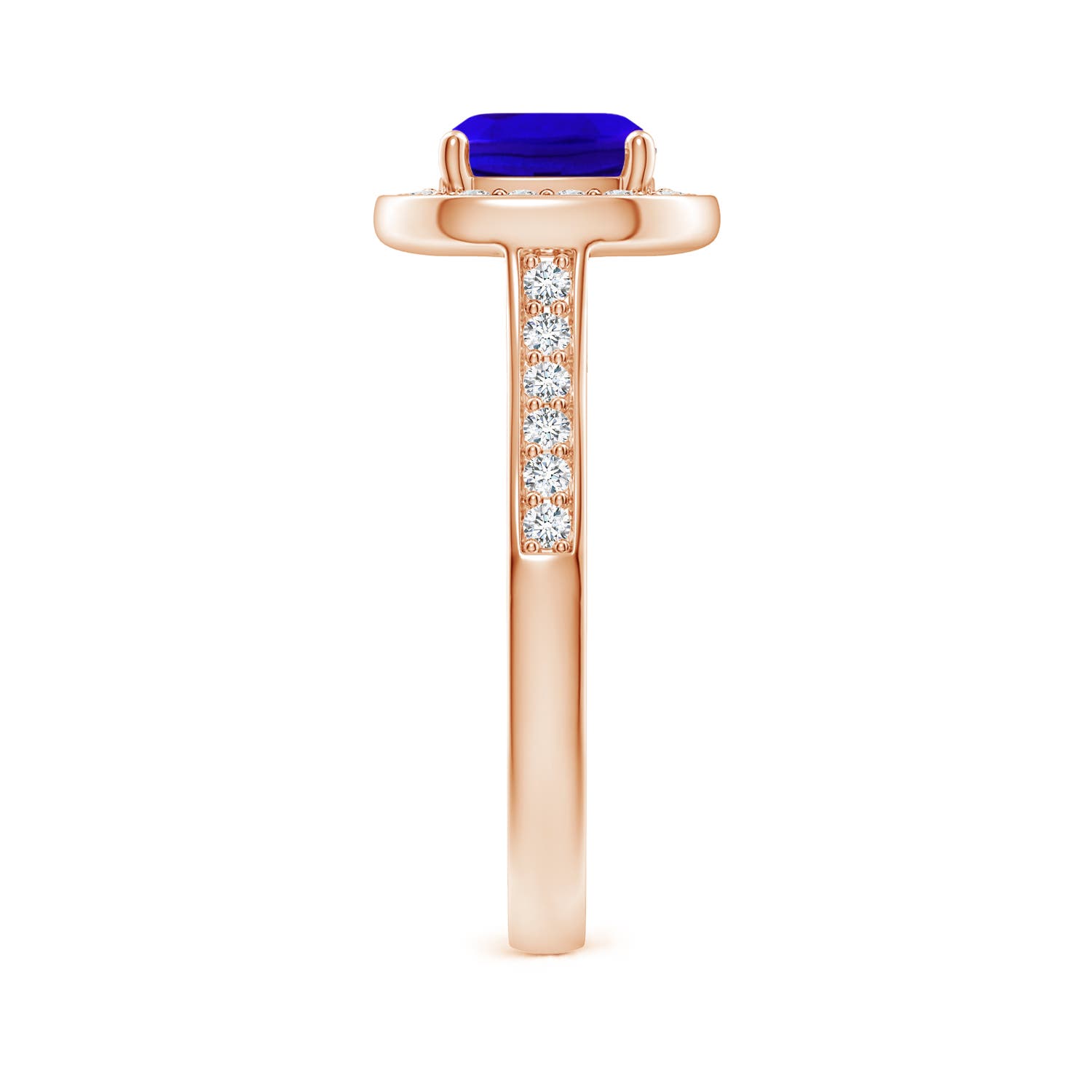 AAAA - Tanzanite / 1.89 CT / 14 KT Rose Gold