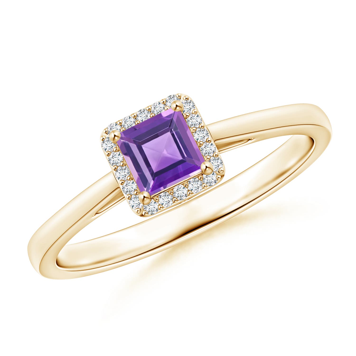 AA - Amethyst / 0.4 CT / 14 KT Yellow Gold