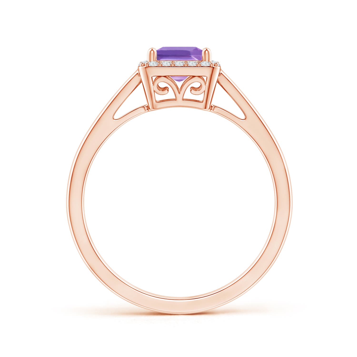 A - Amethyst / 0.82 CT / 14 KT Rose Gold