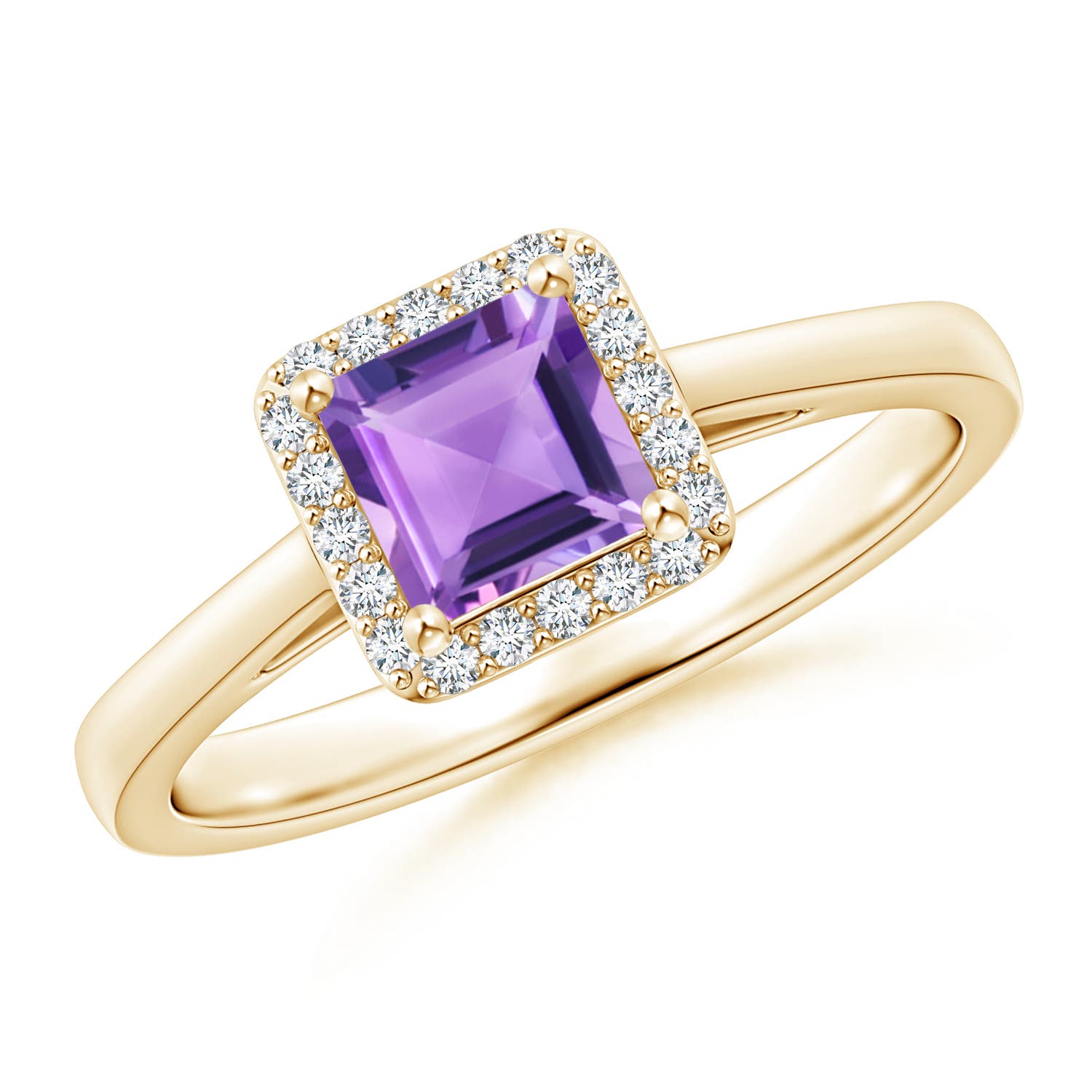 A - Amethyst / 0.82 CT / 14 KT Yellow Gold