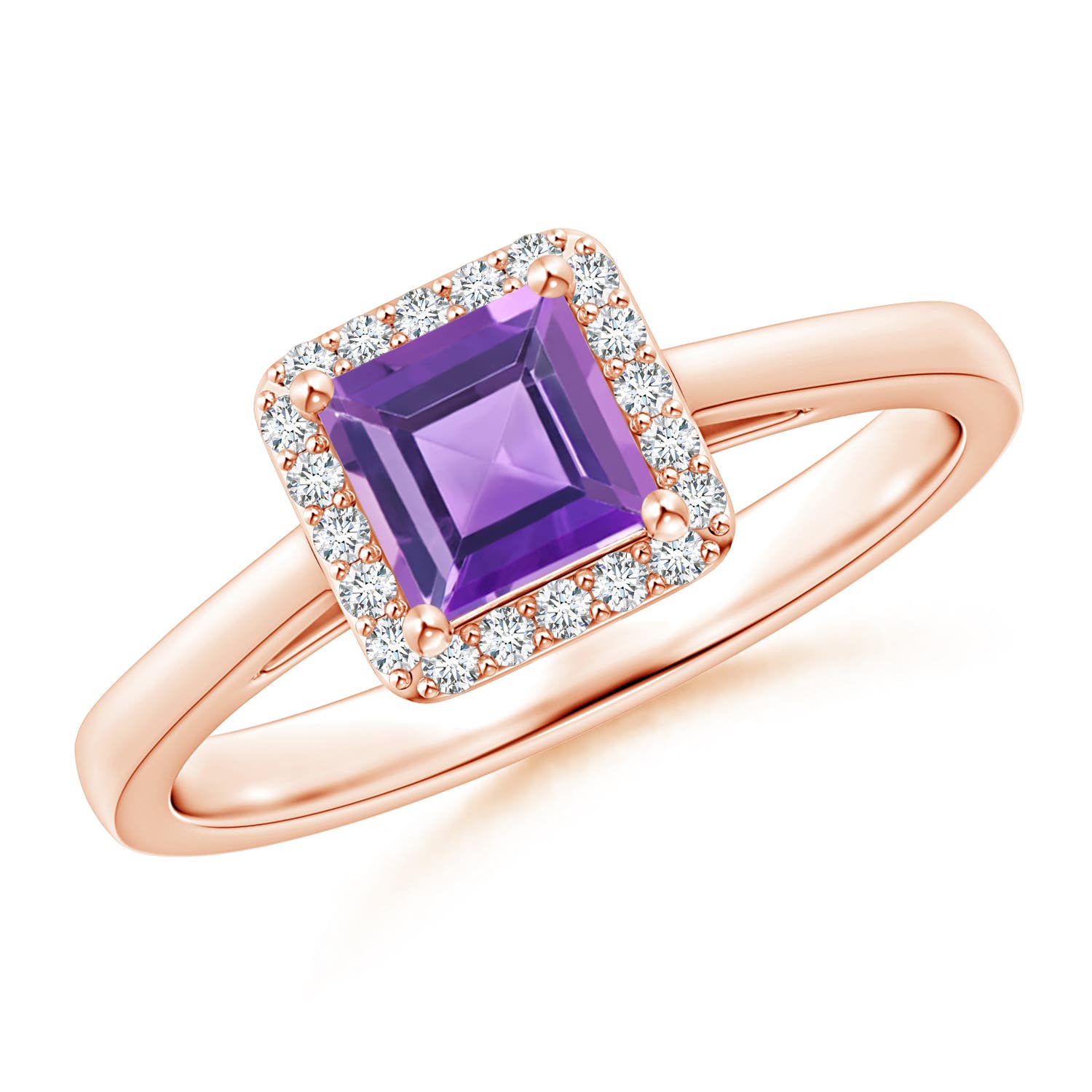 AA - Amethyst / 0.82 CT / 14 KT Rose Gold