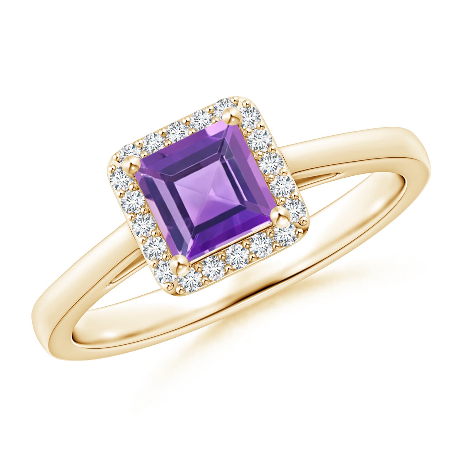 AA - Amethyst / 0.82 CT / 14 KT Yellow Gold