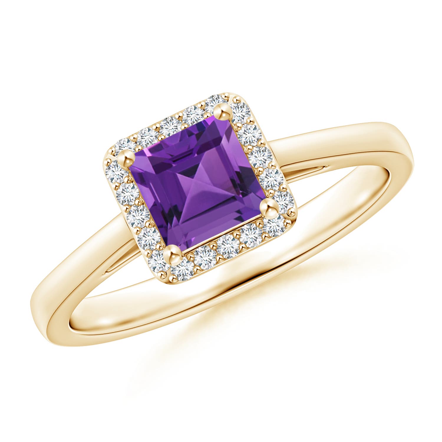 AAAA - Amethyst / 0.82 CT / 14 KT Yellow Gold