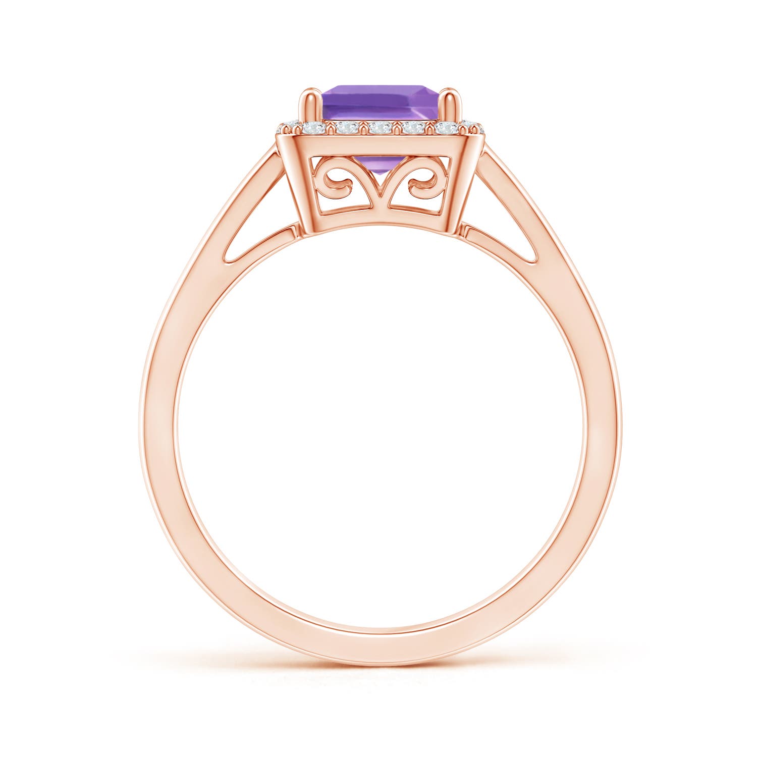 A - Amethyst / 1.2 CT / 14 KT Rose Gold