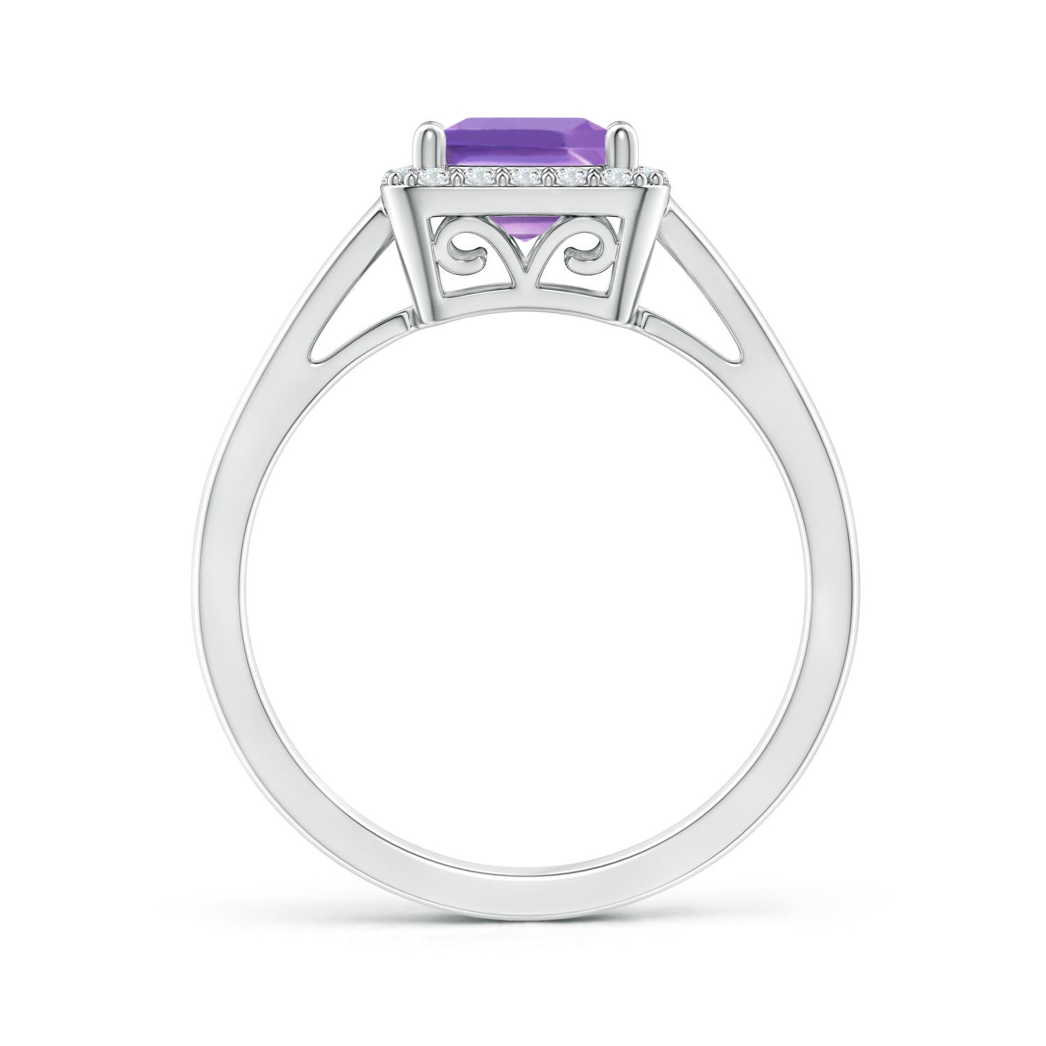 A - Amethyst / 1.2 CT / 14 KT White Gold