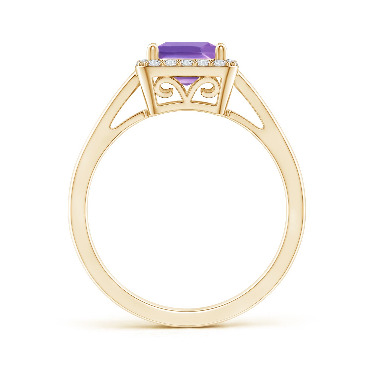 A - Amethyst / 1.2 CT / 14 KT Yellow Gold