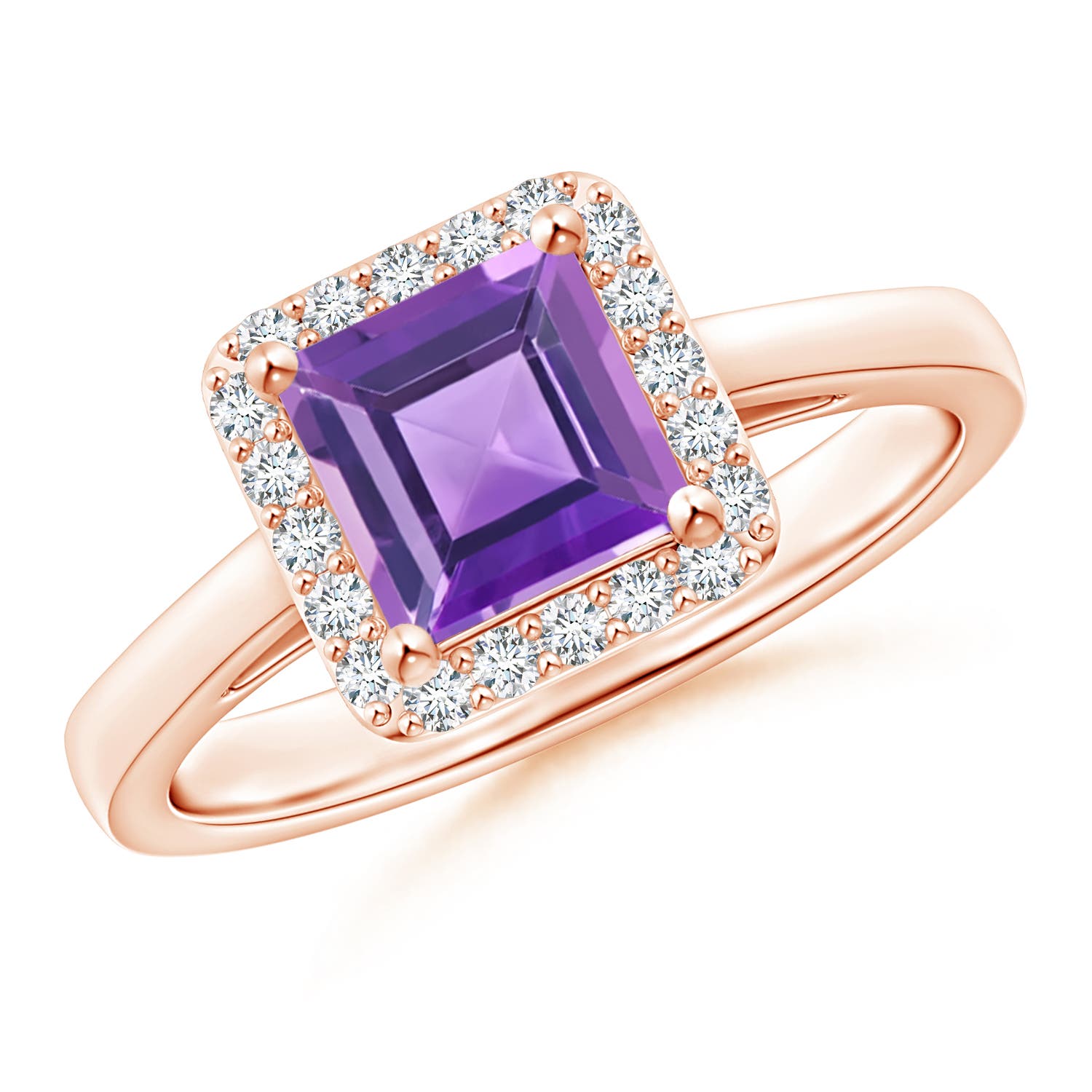 AA - Amethyst / 1.2 CT / 14 KT Rose Gold