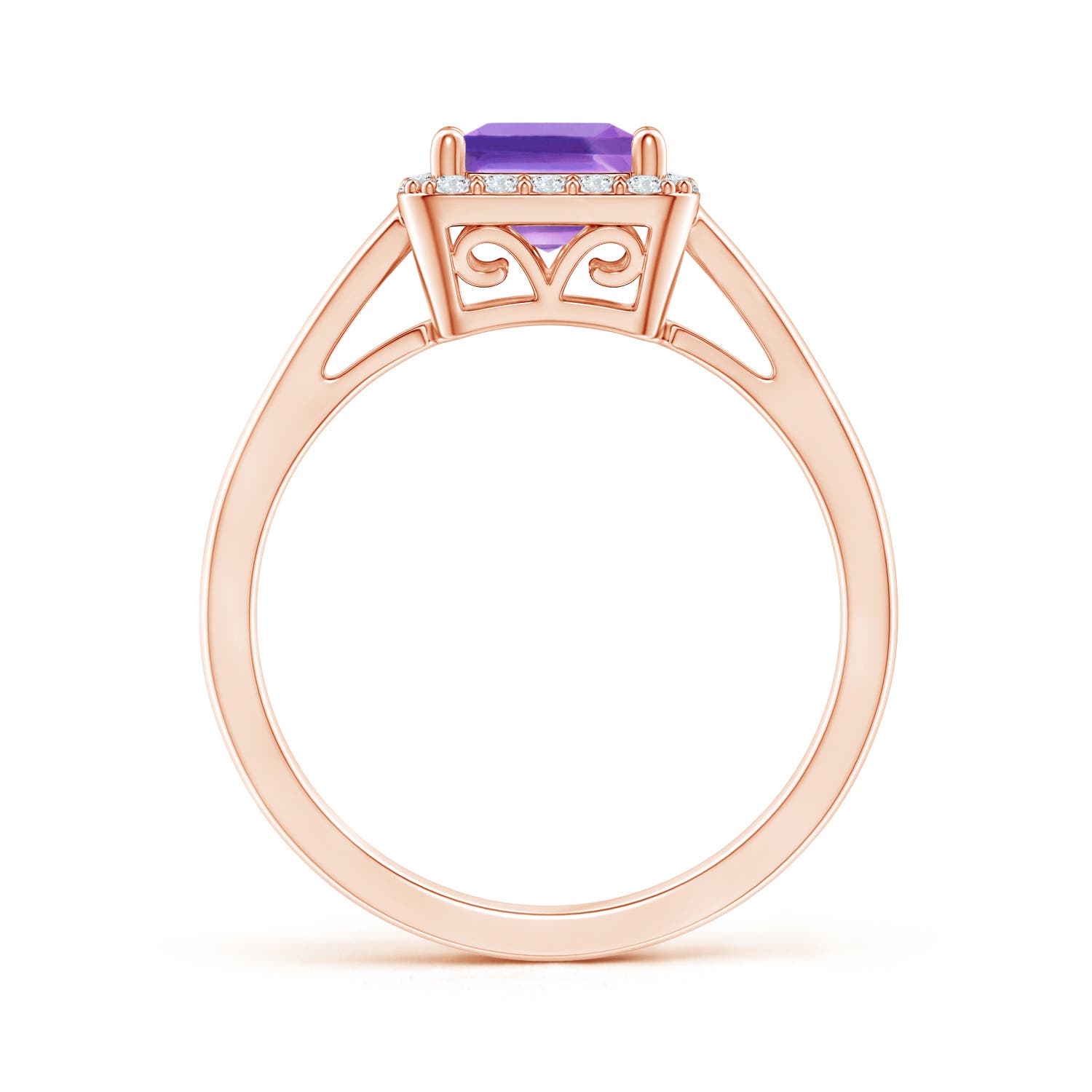 AA - Amethyst / 1.2 CT / 14 KT Rose Gold