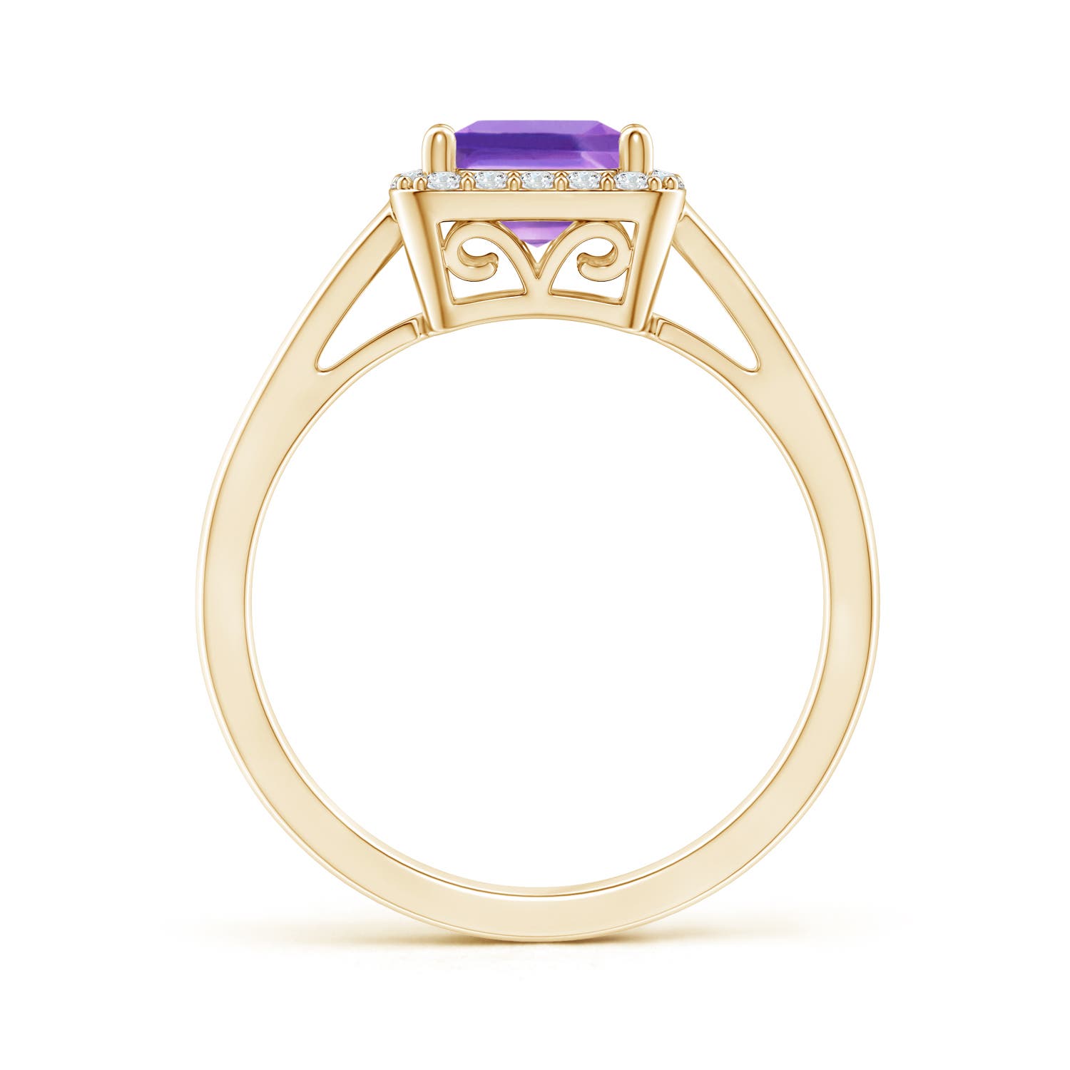 AA - Amethyst / 1.2 CT / 14 KT Yellow Gold