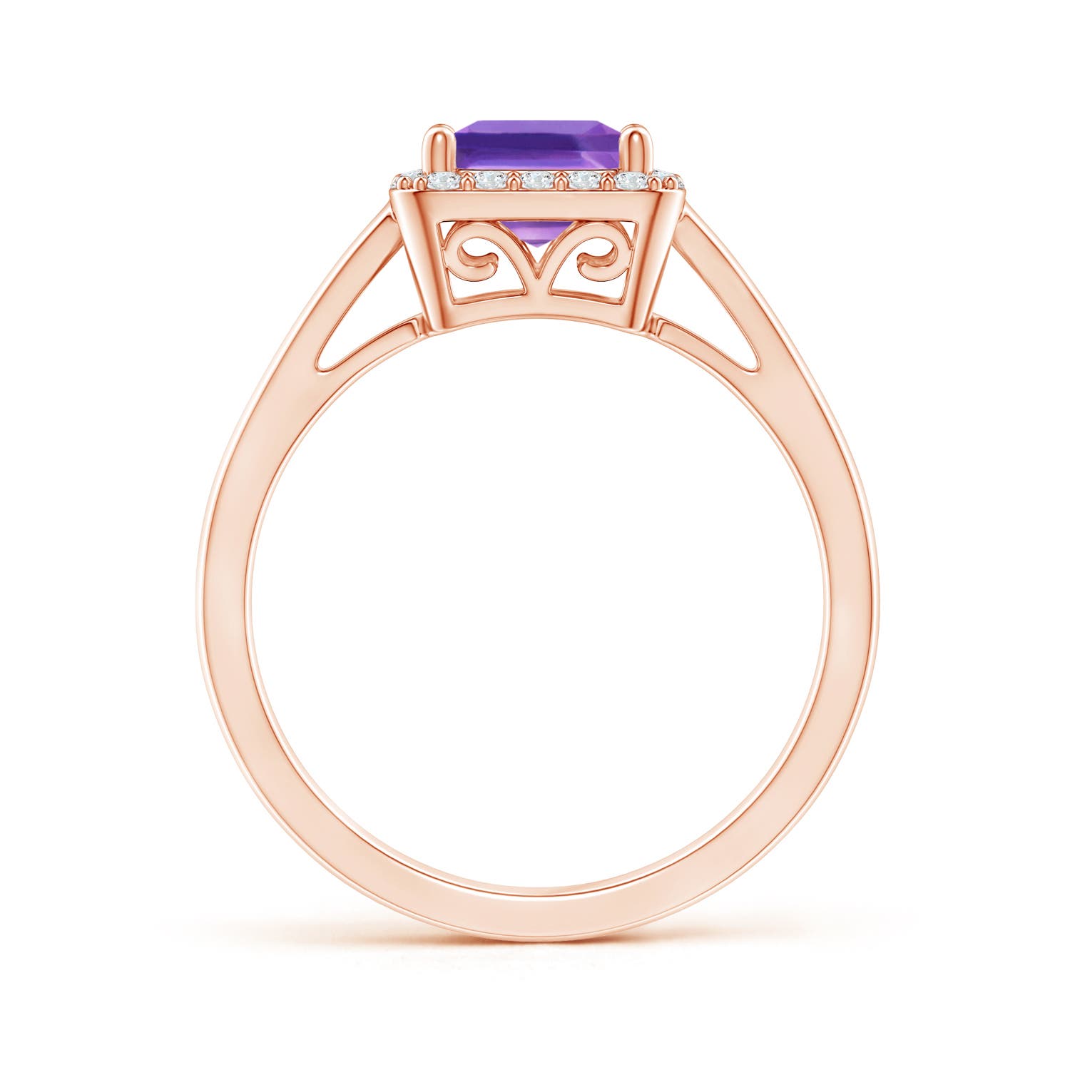 AAA - Amethyst / 1.2 CT / 14 KT Rose Gold