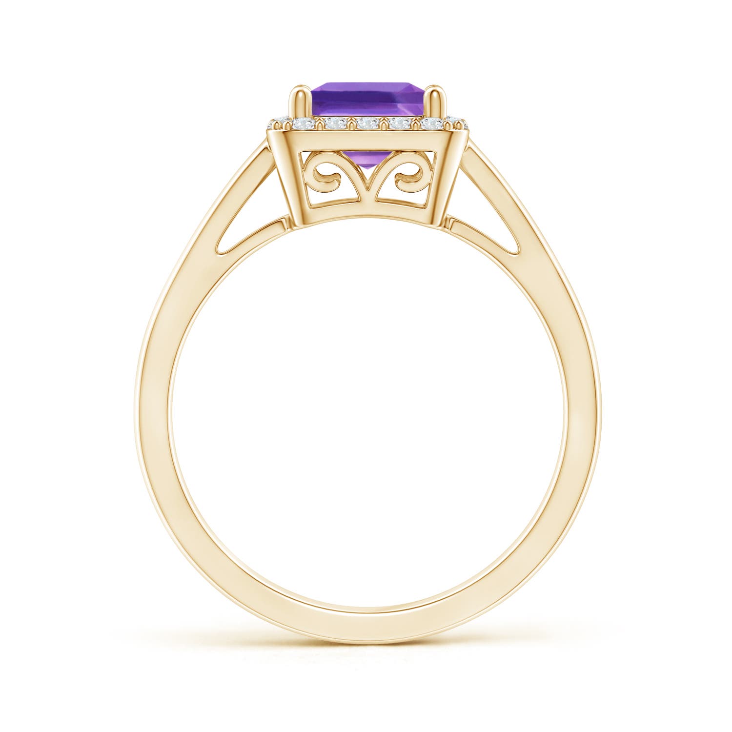 AAA - Amethyst / 1.2 CT / 14 KT Yellow Gold